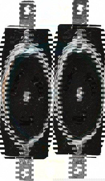 250 VAC, 50 Amp, Self Grounding Receptacle